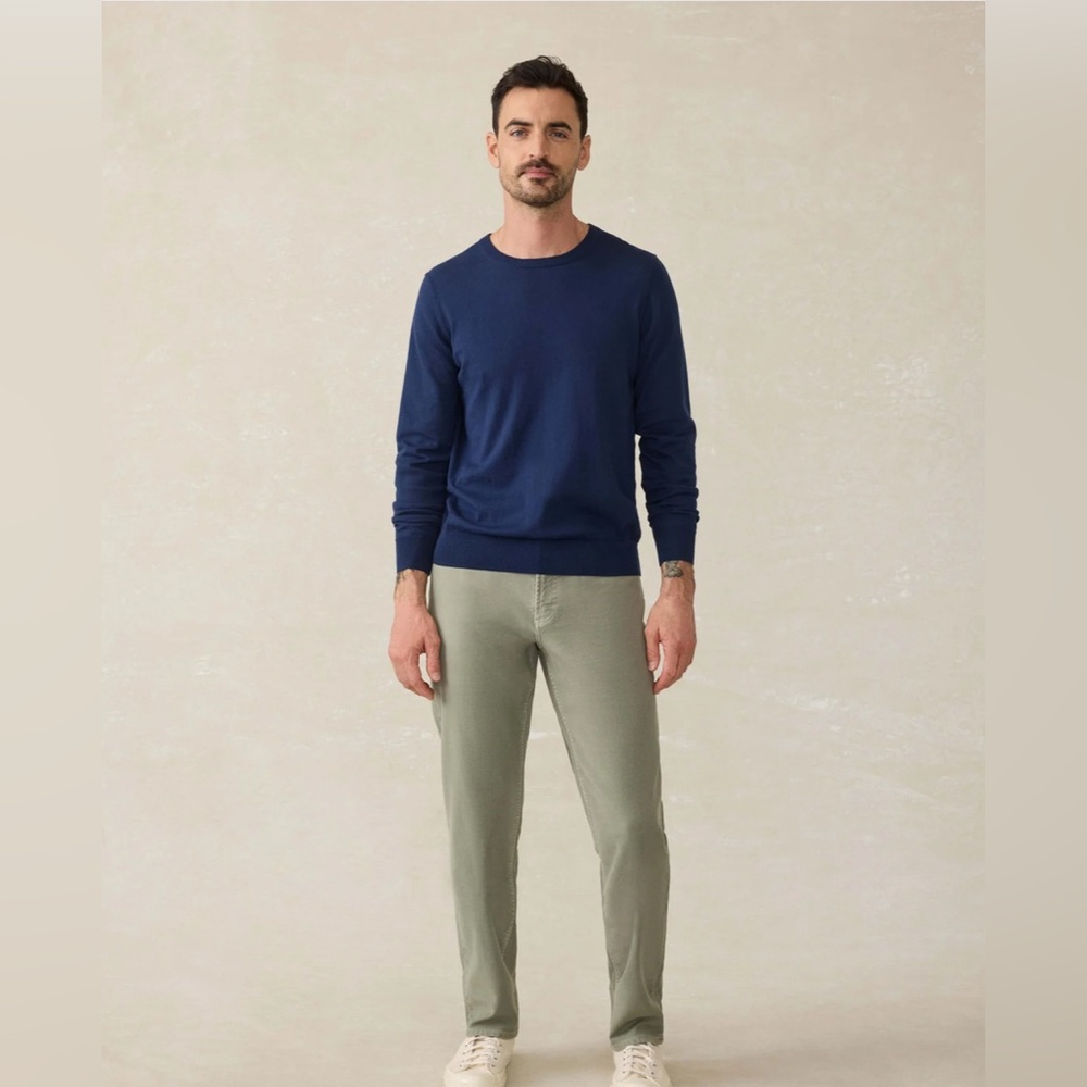 Faherty Men's Olive Pants 32x30